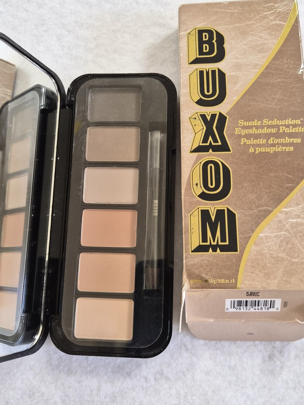 BUXOM Suede Seduction Eyeshadow Palette - Beige, Taupe, Warm Nude Shades